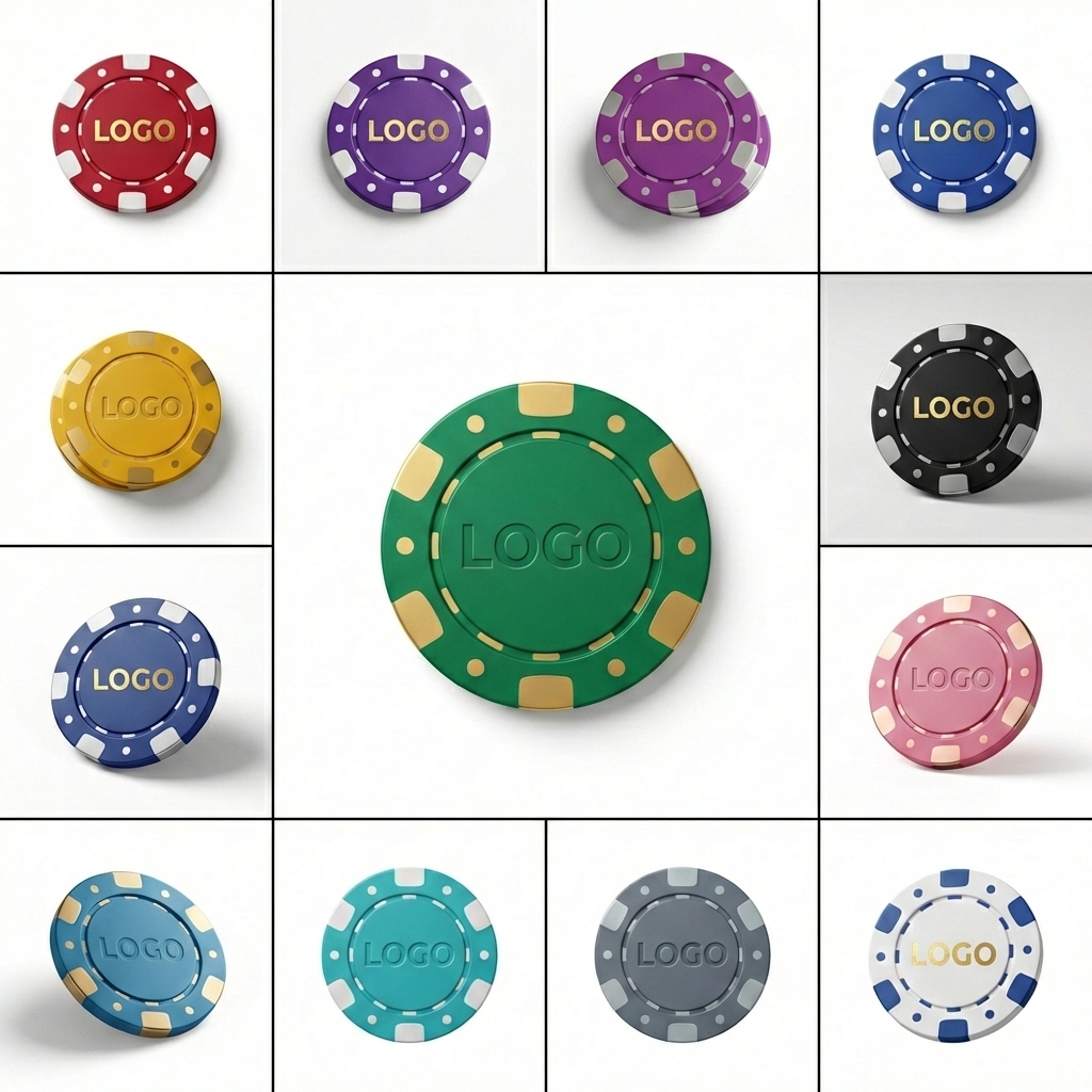 Vibrant Two-Tone Edge Tournament Gaming Tokens