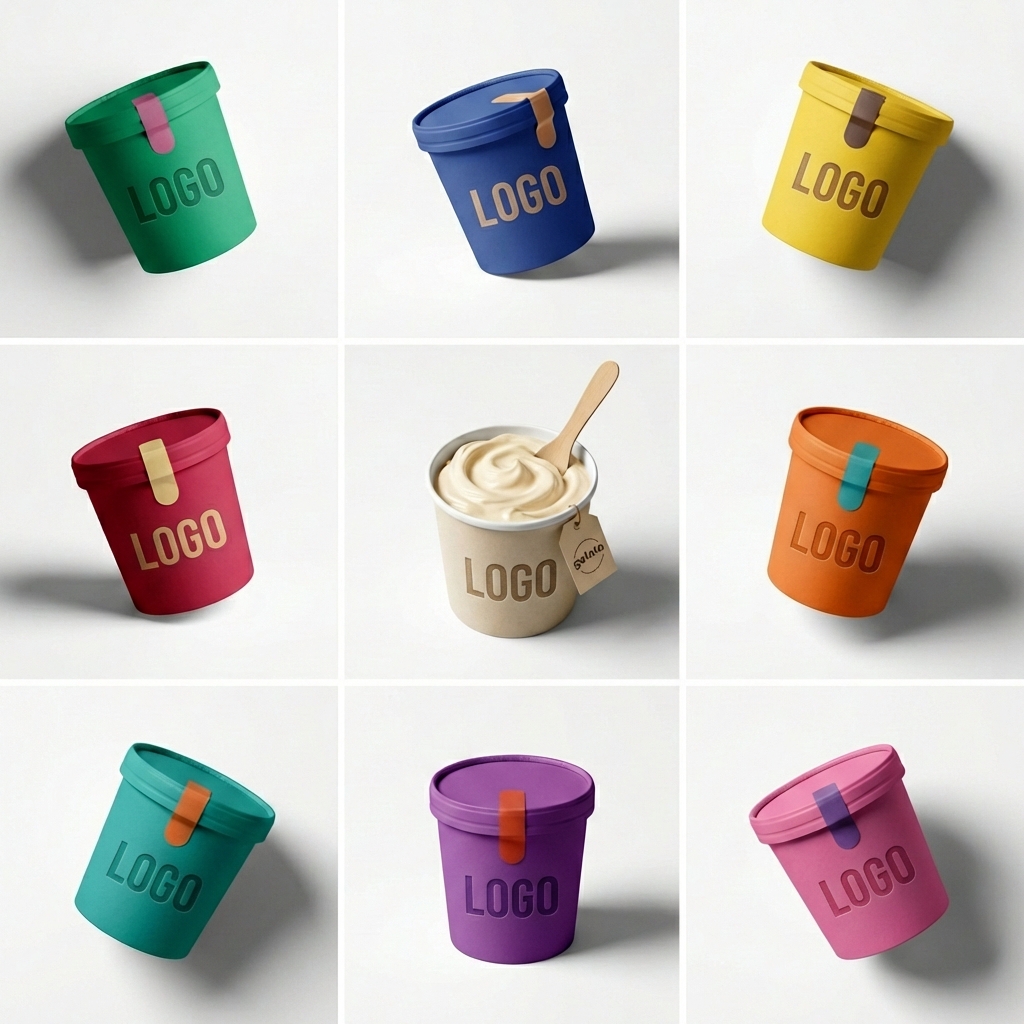 Leak-Resistant Single-Serve Paper Food Bucket with Sealing Lid