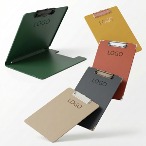 A4 Clipboard Set: Solid Hardboard & Foldable Plastic Clipboard Folder